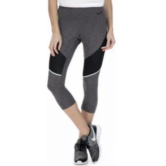 Nike Power Legendary Capri Mid Rise Leggings Dri Fit Womens Large Gray 874721 - Picture 6 of 6